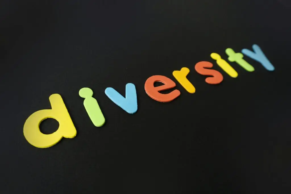 Letters spelling diversity